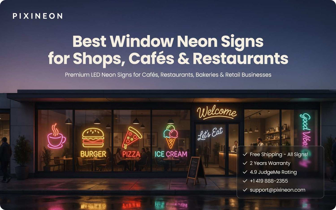 Best Window Neon Signs for Shops, Cafés & Restaurants
