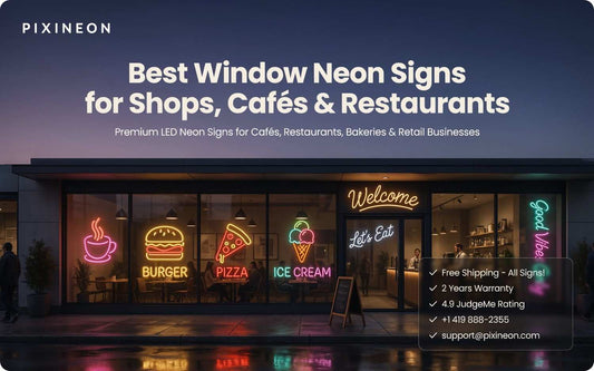 Best Window Neon Signs for Shops, Cafés & Restaurants