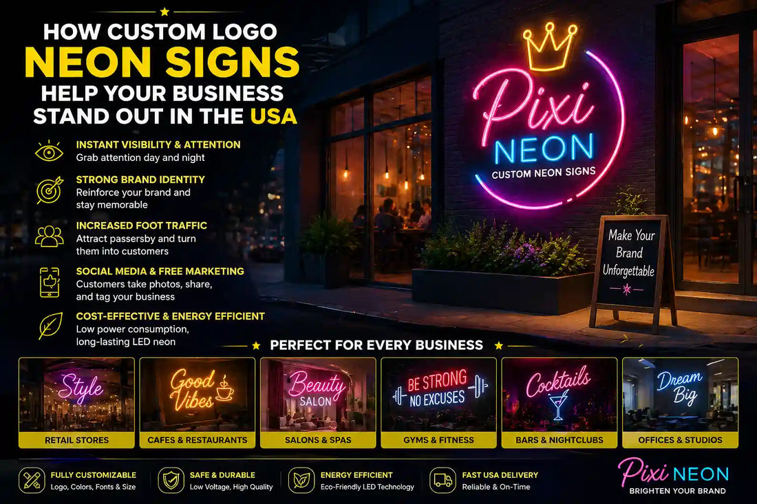 How Custom Logo Neon Signs Help Your Business Stand Out in USA
