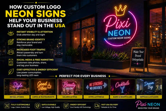 How Custom Logo Neon Signs Help Your Business Stand Out in USA