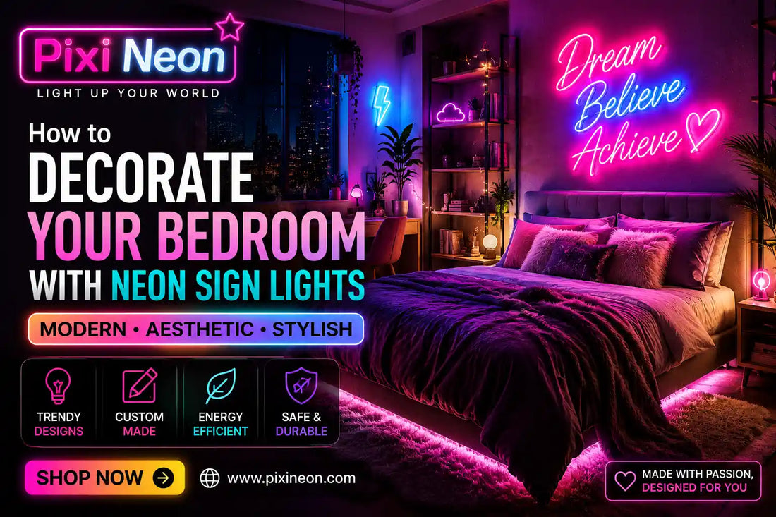 How to Decorate Your Bedroom With LED Neon Lights
