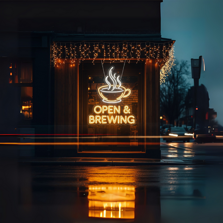 Open Neon Sign for Shop