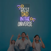 Best Dad In The Universe Neon Sign