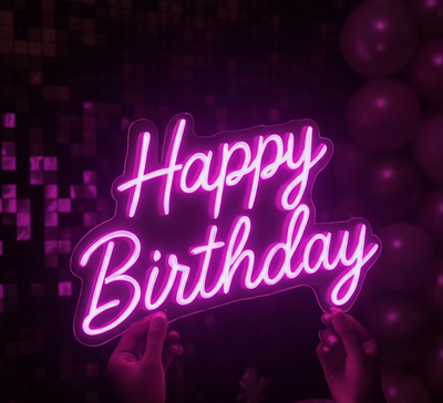 Happy Birthday <br> Neon Signs