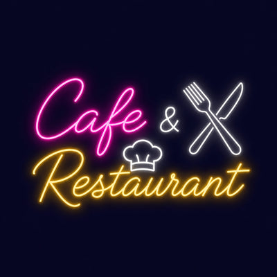Cafe & Restaurant  <br> Neon Signs