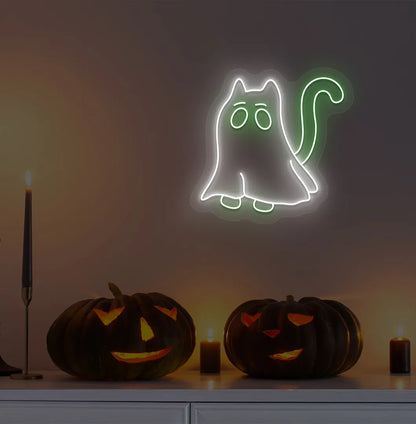 Halloween Cat Neon Sign