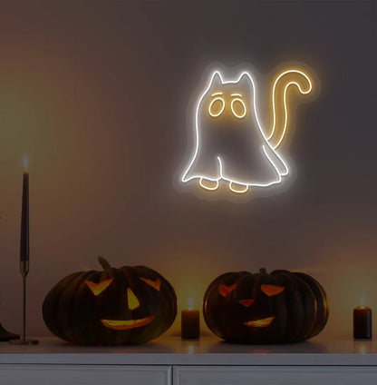 Halloween Cat Neon Sign