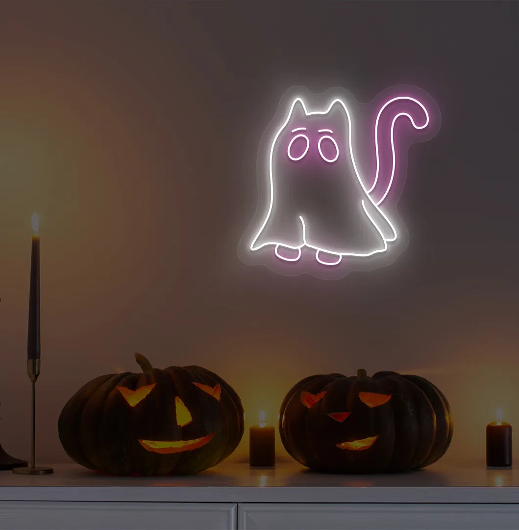 Halloween Cat Neon Sign