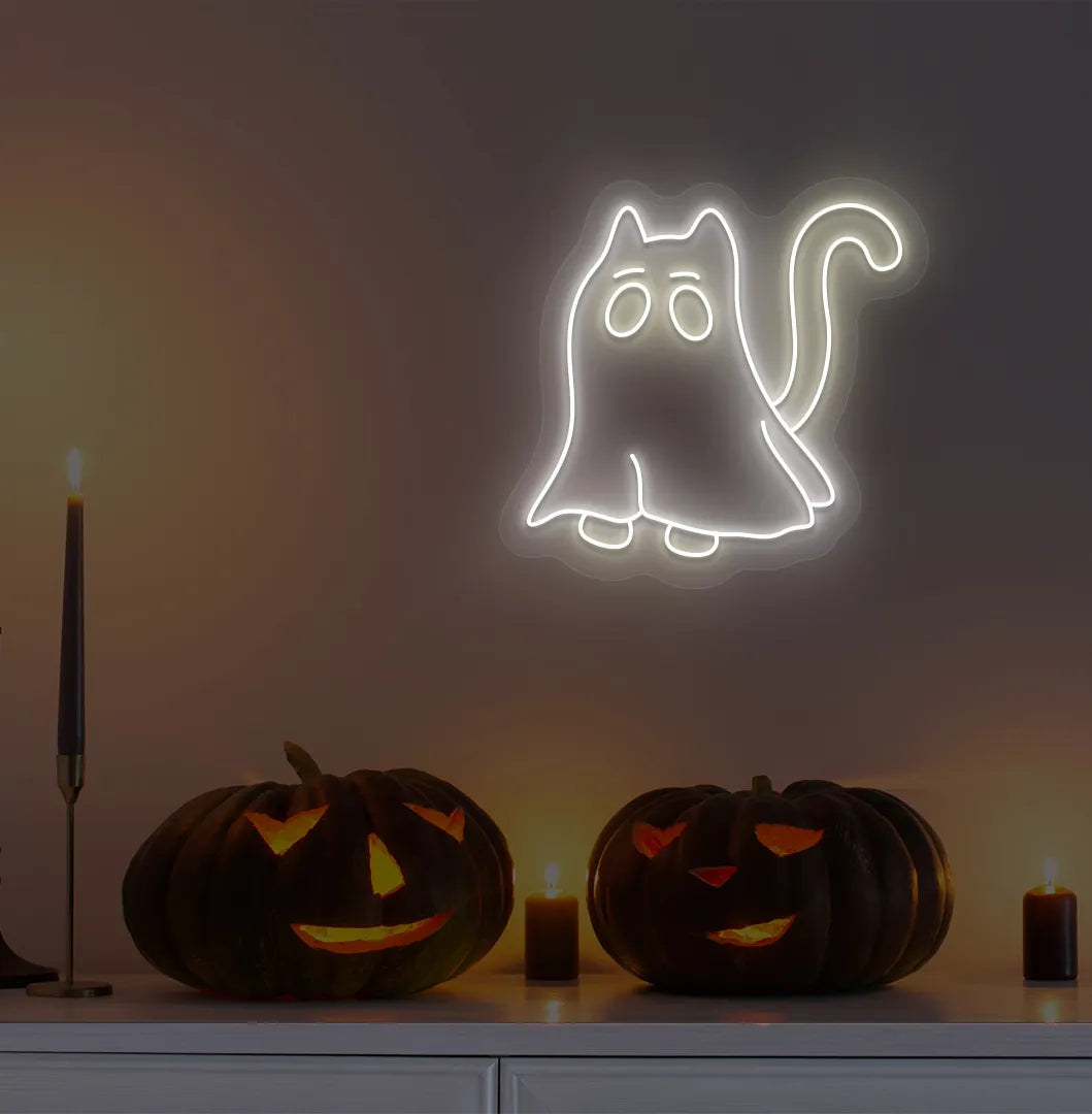 Halloween Cat Neon Sign