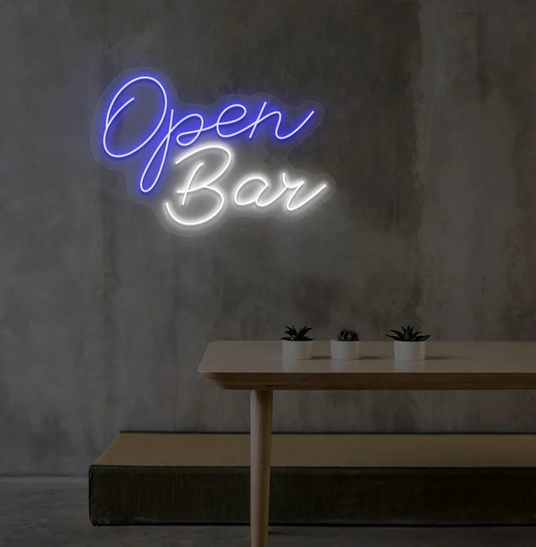 Open Bar Neon Sign