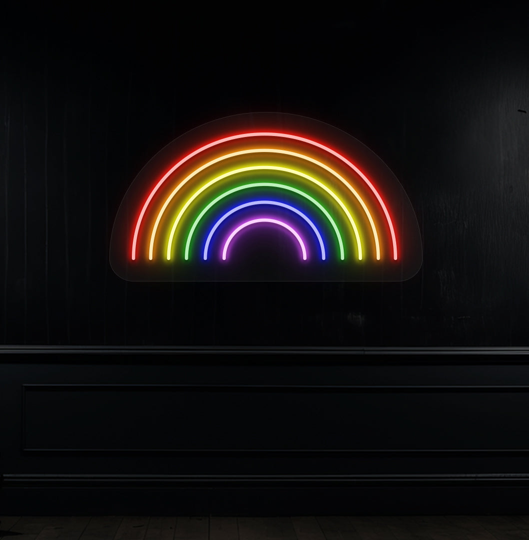 Rainbow Neon Sign | Vibrant Multi-Color Wall Decor